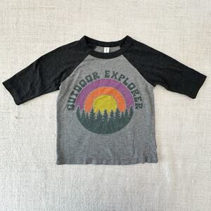 Rivet Apparel Co. Outdoor Explorer Raglan Baseball Tee GUC 3T